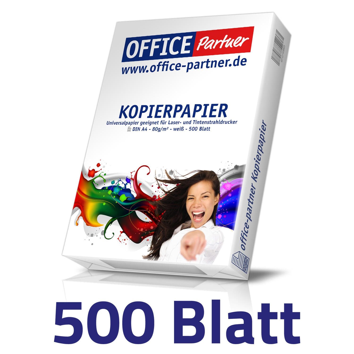 OFFICE Partner Premium Kopierpapier, weiß - DIN A4 80g/m² - 500 Blatt OFFICE Partner Premium Kopierpapier, weiß - DIN A4 80g/m² - 500 Blatt